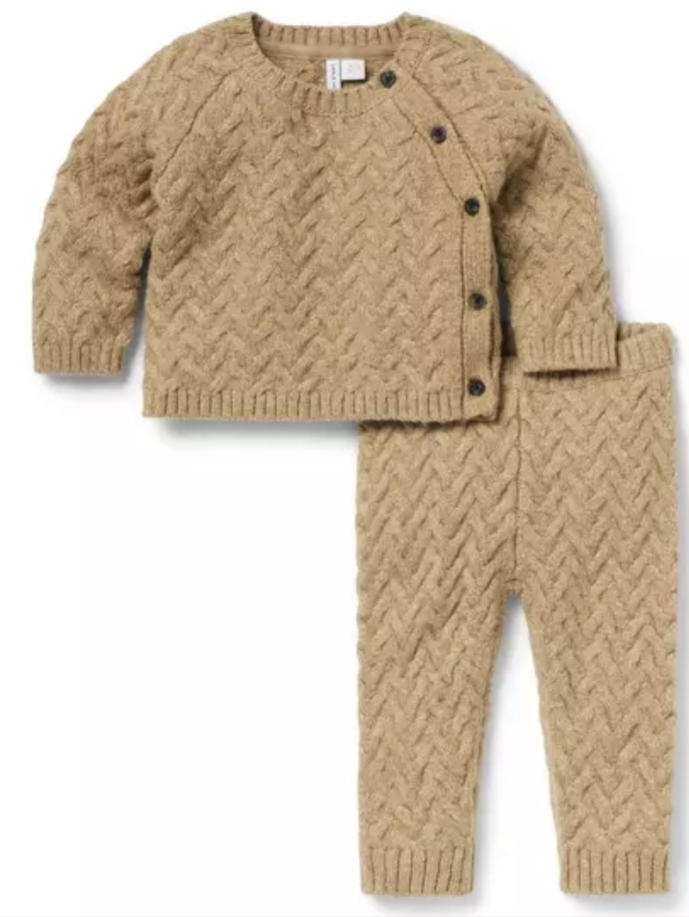 Janie and Jack Baby Herringbone Knit Matching Set